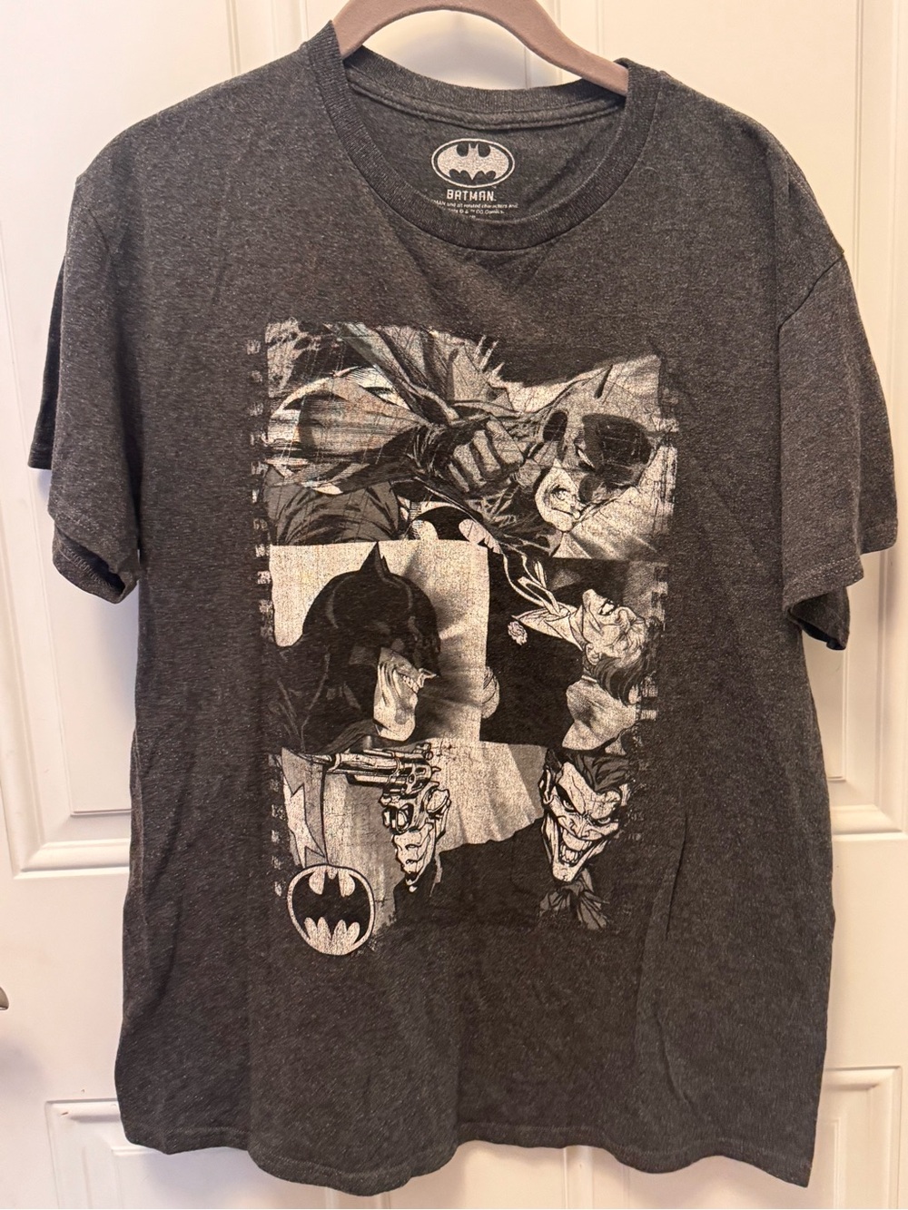 DC Comics Batman Panel Graphic Tee - Charcoal Gray